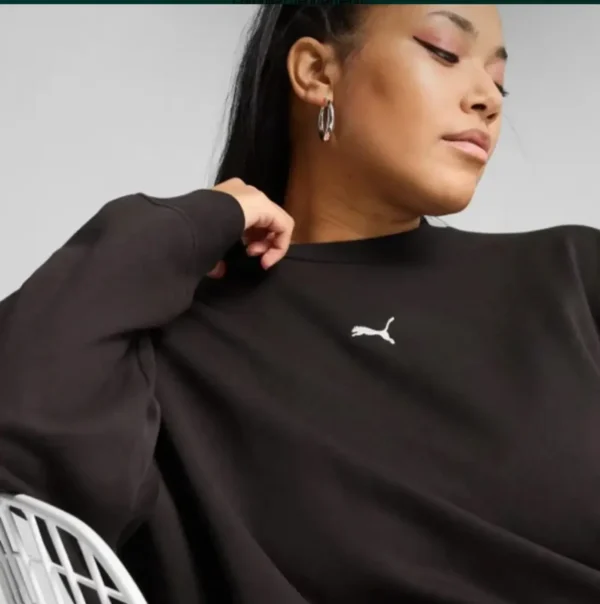 Cód. 1539 - Moletom Puma Ess Oversized Feminina - Preto