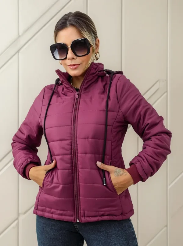 Cód. 688 - Jaqueta Fem Forrada Por Dentro Puffer Bobojaco Neve Frio