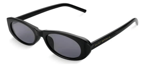 Cód. 819 - Óculos de Sol Feminino Oval Saint Germain Amalfi Preto com Proteção UV400