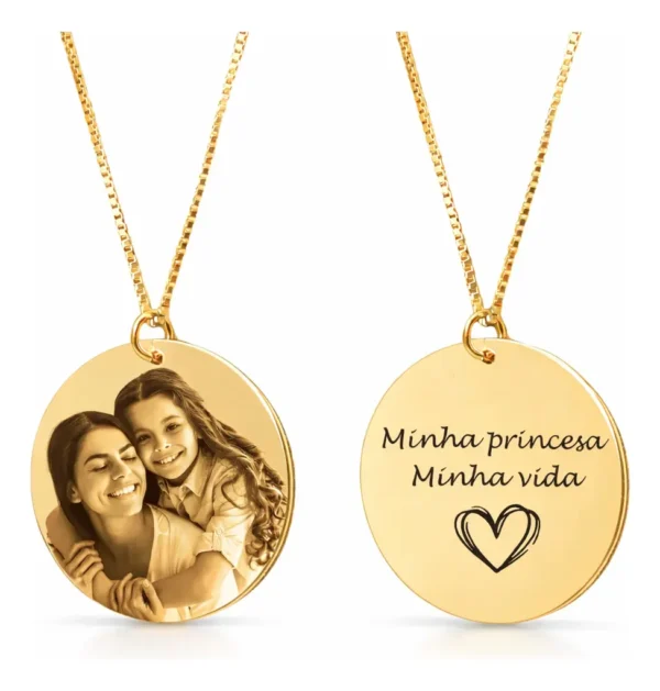 Cód. 961 - Colar Feminino Personalizado Dia Das Mães Banhado Ouro 18k