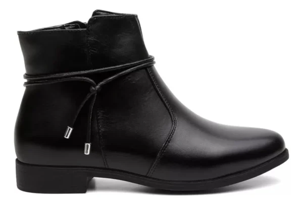 Cód. 145 - Bota Cano Curto Feminina Couro Legítimo Moda Inverno -