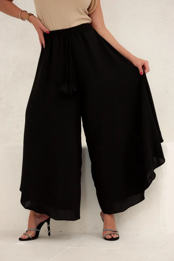 Cód. 411 - Calça Feminina Pantalona Godê Pantacourt Duna Larga