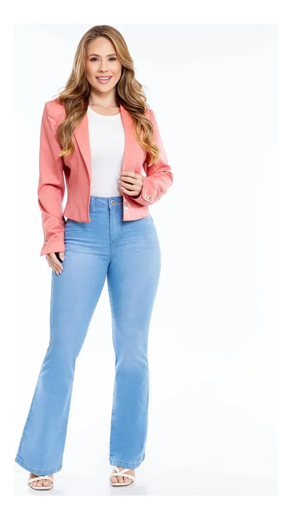 Cód. 366 - Calça Jeans Feminina Flare Petit Biotipo Mulheres Baixas
