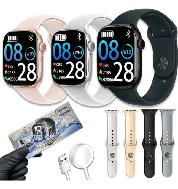 Cód. 881 - Smartwatch S11 Com 4 Pulseiras E Chamada Bluetooth