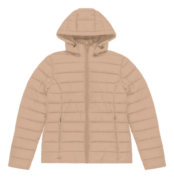 Cód. 735 - Jaqueta De Microfibra Puffer Feminina Endless Bege
