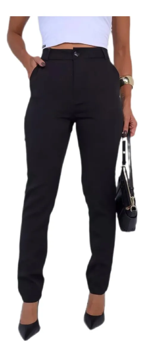 Cód. 412 - Calça Social Feminina K2b Original Elastano Poliéster
