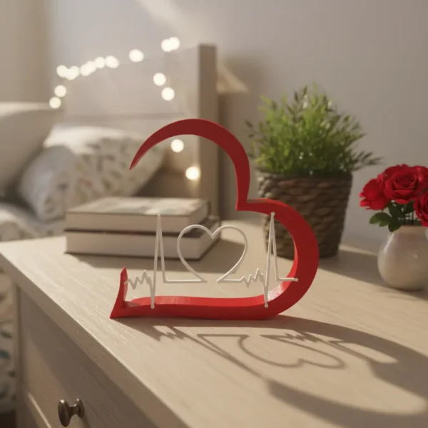 Cód. 1024 - Decoração Dia Dos Namorados Mae Coração  Enfeite Sala Quarto