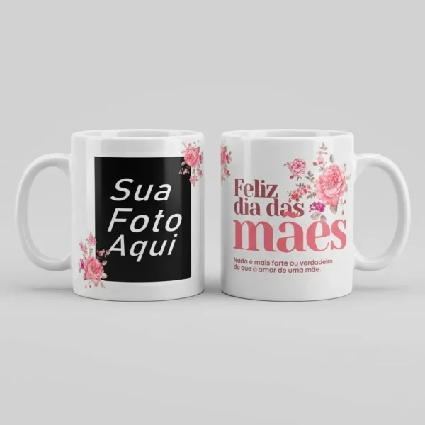 Cód. 974 - Caneca Porcelana Personalizada C/ Foto Presente Dia Das Mães
