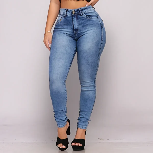 Cód. 370 - Calça Jeans Feminina Cós Alto Empina Bumbum Patria Brasil