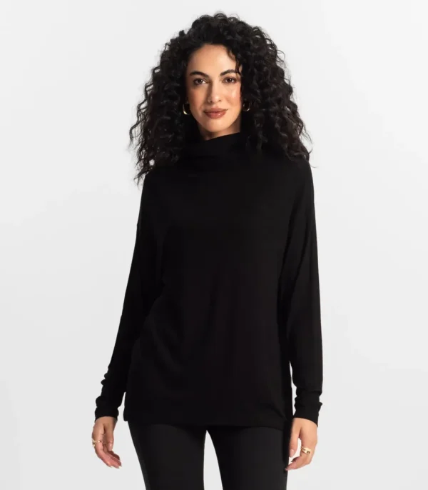 Cód. 1521 - Blusa Manga Longa Feminino Rovitex Preto