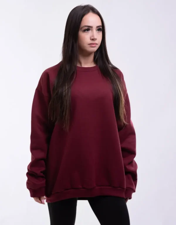 Cód. 504 - Blusa Moletom De Frio Flanelado Algodão Liso Feminino