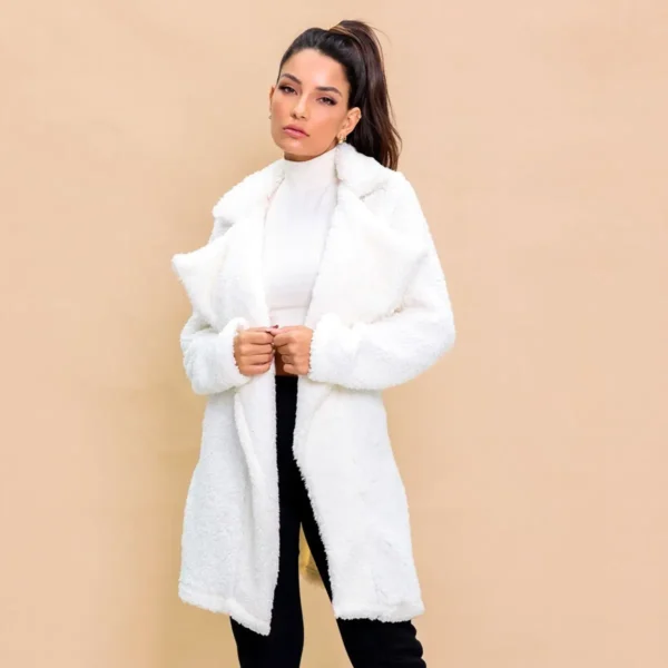 Cód. 661 - Sobretudo Casado Pelo Sherpa Teddy Feminino Elegante Feminin