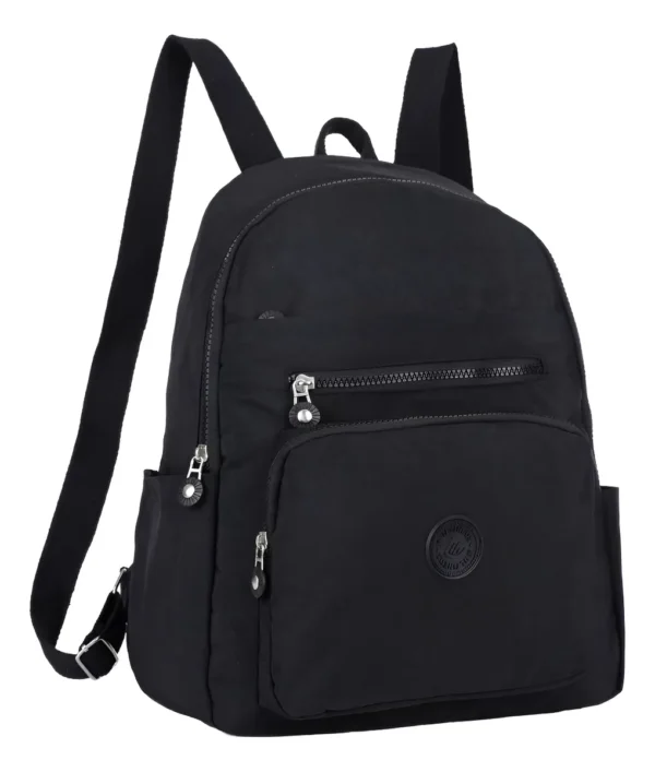 Cód. 217 - Mochila Bolsa Feminina De Costas Media Nylon Casual Delicada