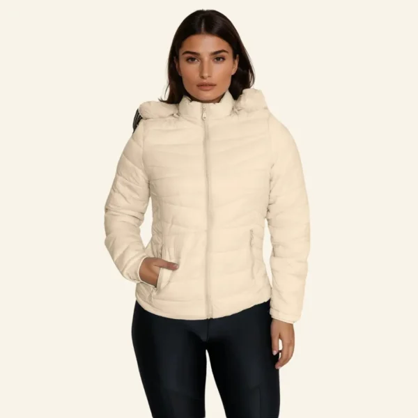 Cód. 709 - Jaqueta Blusa Feminina Puffer Forrada Impermeável Inverno