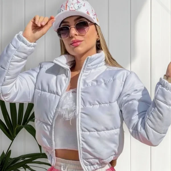 Cód. 1201 - Jaqueta Feminina Puffer Bobojaco Blusa De Frio Neve Casaco