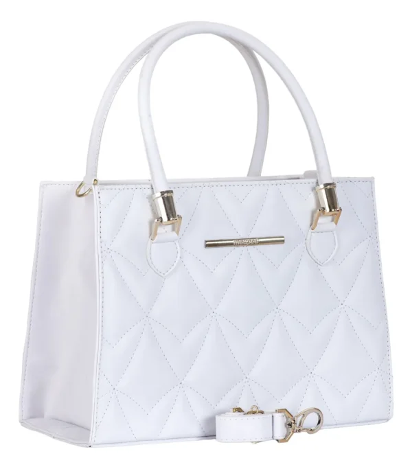 Cód. 159 - Bolsa Média Feminina Casual Quadrada Bordada Mão Transversal
