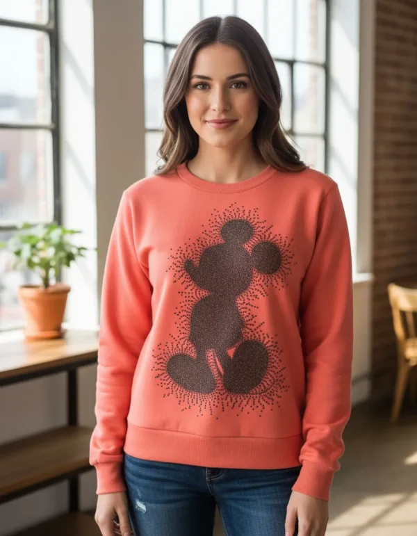 Cód. 527 - Moletom Terracota Mickey Licenciado Disney  Exclusivo