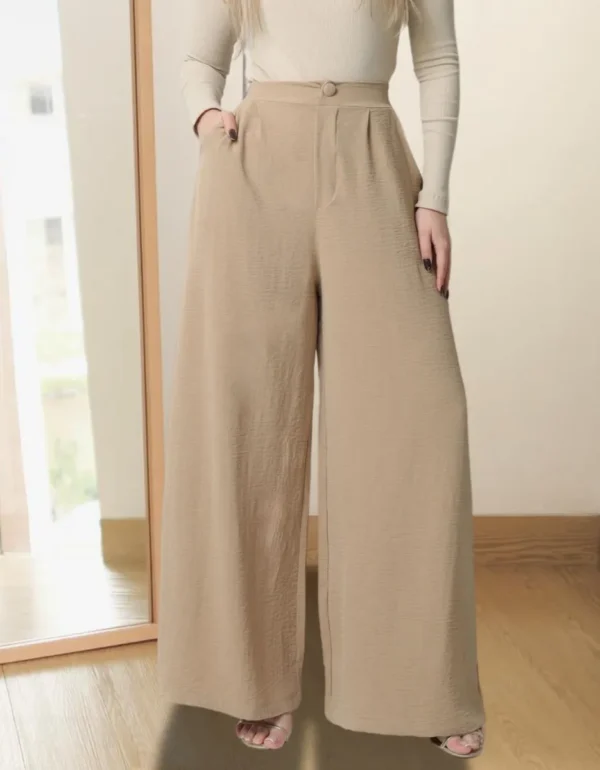 Cód. 416 - Calça Pantalona Wide Leg Duna Elegante Casual