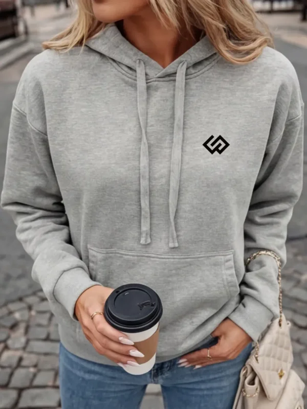 Cód. 522 - Moletom Feminino Flanelado Com Capuz Blusao Canguru Original