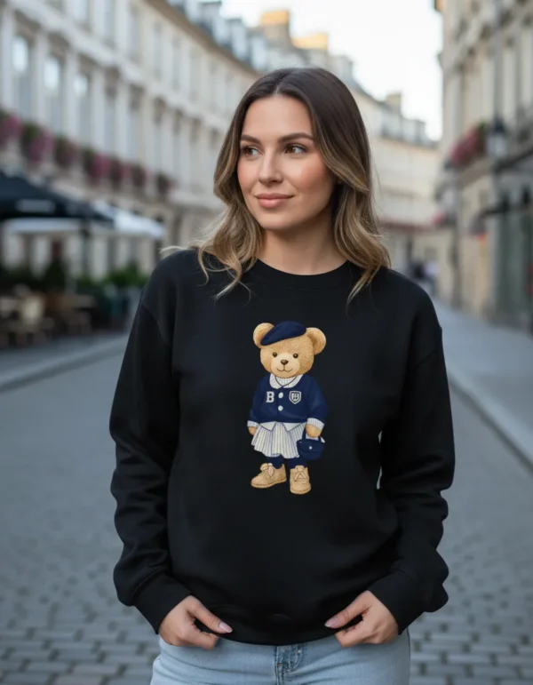 Cód. 515 - Moletom Feminino Blusa De Frio Urso Fofo Moda Mulher Inverno