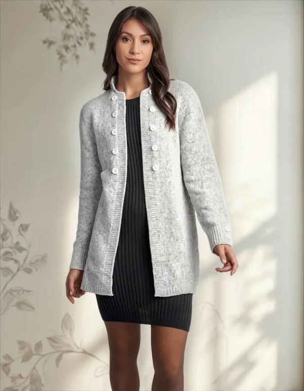 Cód. 1216 - Casaco Feminino Tricot Militar-1136