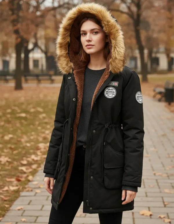 Cód. 1518 - Parka Jaqueta Casaco Sobretudo Feminino Forrada