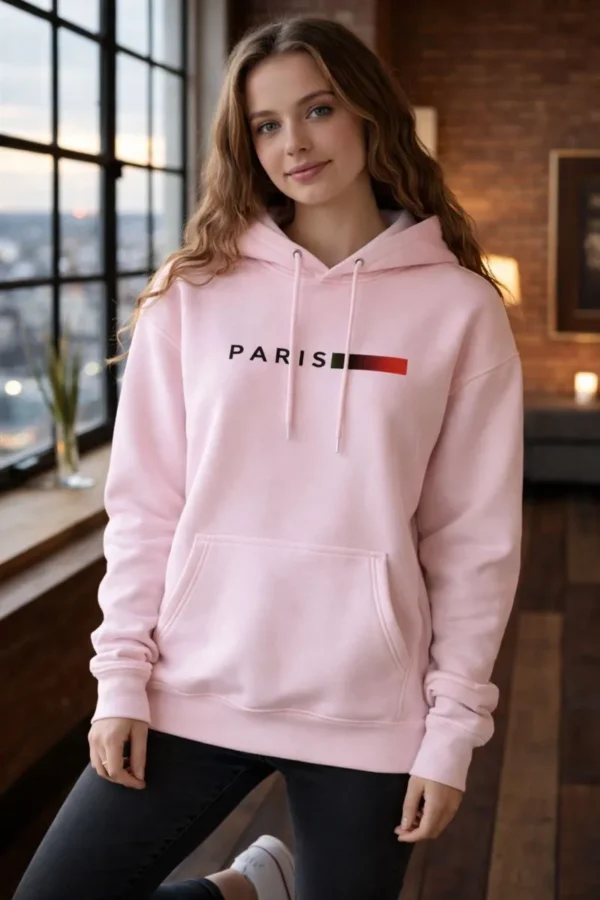 Cód. 1485 - Moletom Paris Unissex Estampa Minimalista Flanelado Algodão