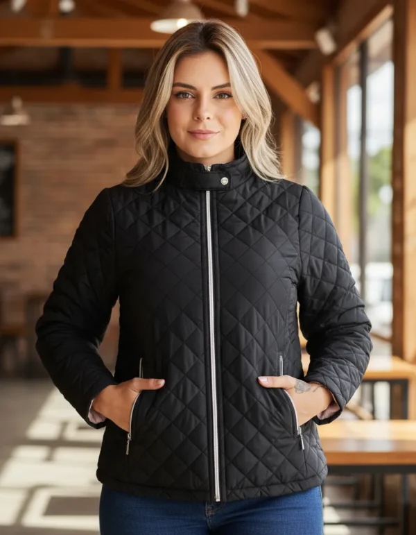 Cód. 677 - Jaqueta Forrada Pelo Fem Puffer Bobojaco Acolchoado P Ao Eg