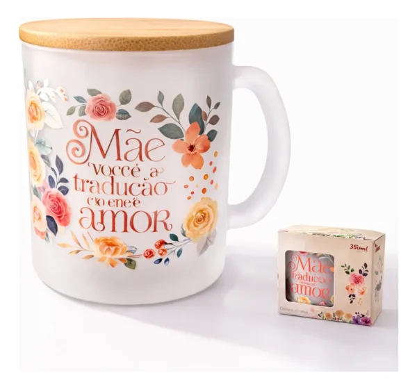 Cód. 953 - Caneca Xícara 320ml Personalizada Dia Das Mães Presente Café