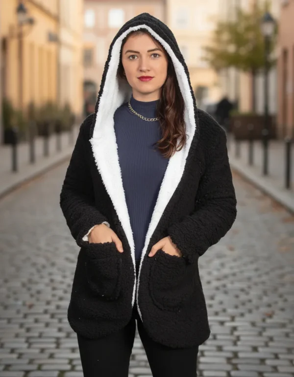 Cód. 671 - Jaqueta Casaco Teddy Reversível Termico Pelo Pelinho Inverno