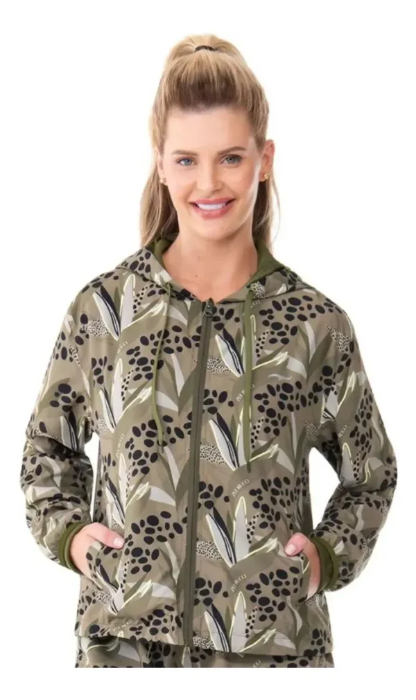 Cód. 1198 - Jaqueta Fitness Zee Rucci Estampada M