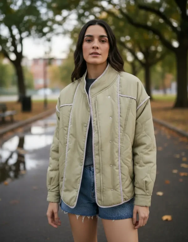 Cód. 1153 - Jaqueta Feminina Bomber Matelassê - Hering