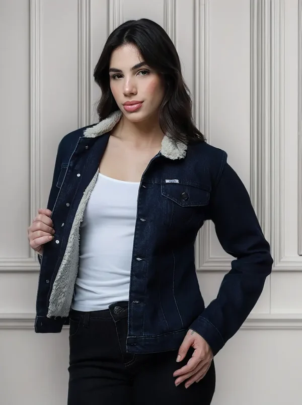 Cód. 1223 - Jaqueta Fem Wrangler Forrada Wf7048 Amaciada