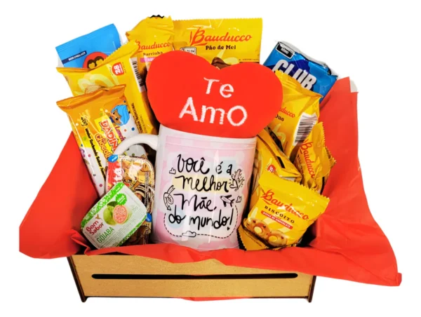 Cód. 1036 - Cesta De Café Da Manhã Presente Aniversario Dia Das Mães