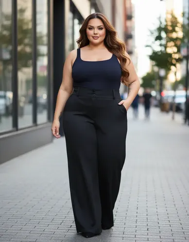 Cód. 617 - Calça Pantalona Alfaiataria Plus Size Feminina Premium