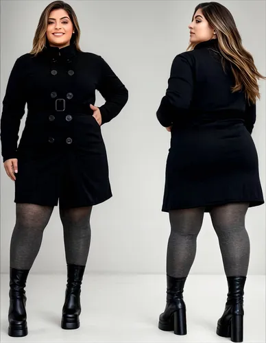 Cód. 907 - Sobretudo Plus Size C/ Botões Casaco De Frio Grosso Inverno