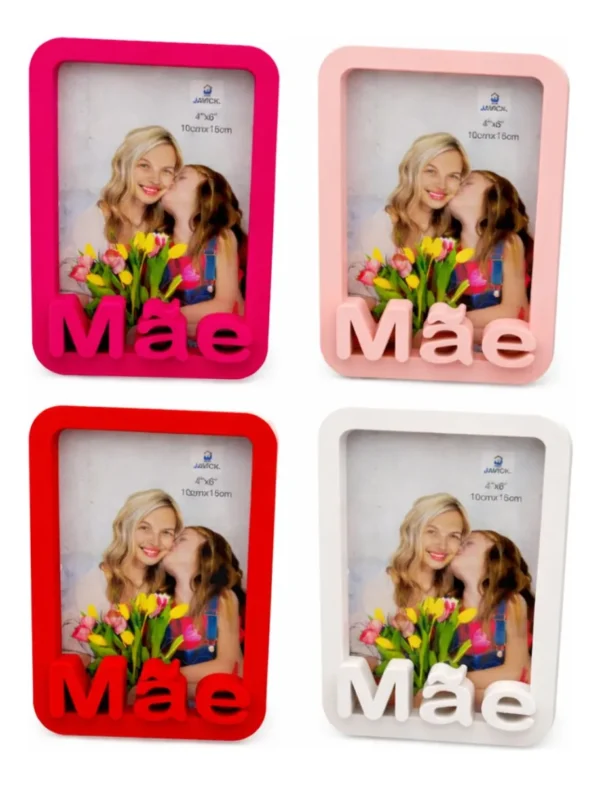 Cód. 1091 - Kit 15 Quadros 10x15 Mãe Te Amo Quadro Porta Retrato Mesa