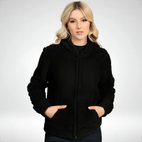 Cód. 943 - Casaco Feminino Inverno Blusa De Frio Teddy Pelúcia Cores