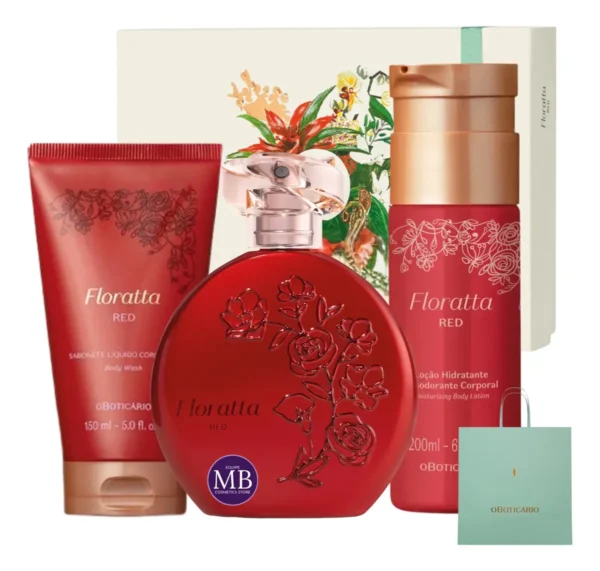 Cód. 1066 - Kit Presente Feminino O Boticário Colônia Floratta Red