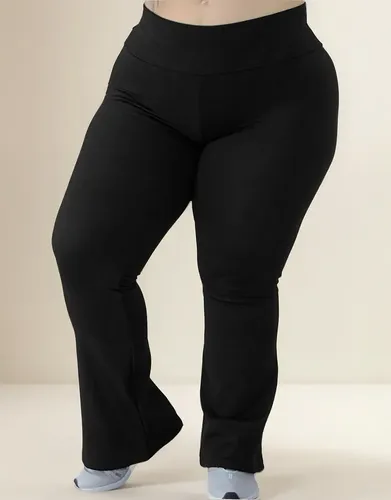 Cód. 611 - Calça Flere Plus Size G1 G2 G3 G4 Cintura Alta- Wolfox