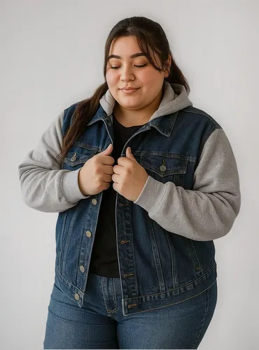 Cód. 608 - Moletom Plus Size Feminino Jaqueta Com Touca Roupas Plus