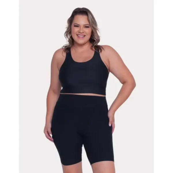 Cód. 20 - Bermuda Cotton Feminina Academia Corrida Shorts Plus Size G3