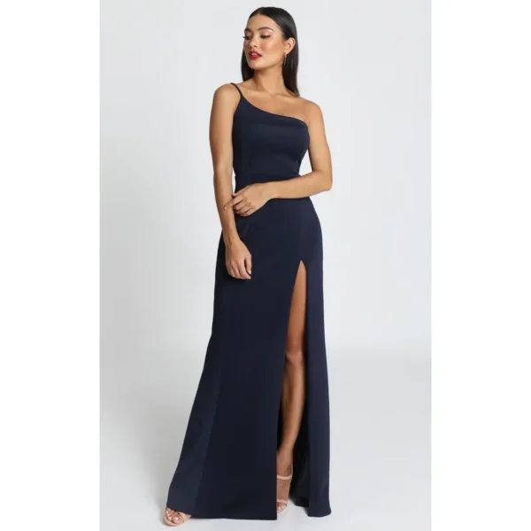 Cód. 42 - Vestido Festa Longo Feminino Com Fenda Elegante Estiloso