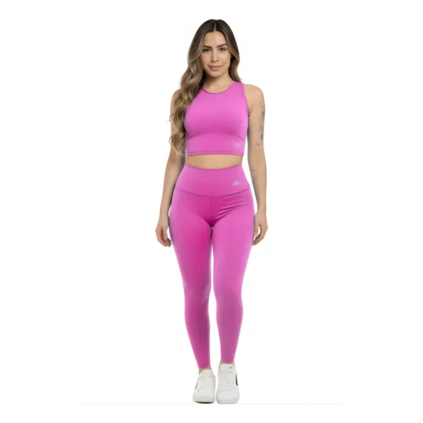 Cód. 74 - Conjunto Suplex Blackout Zero Transparência Legging E Croppe