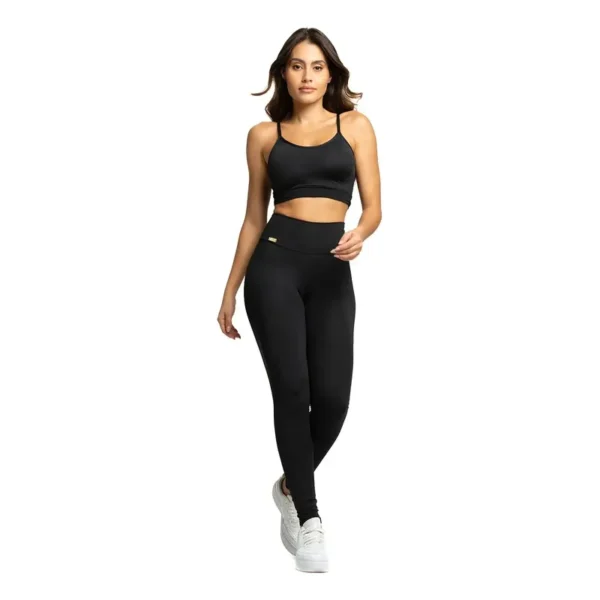 Cód. 70 - Conjunto Fitness Zero Transparência Legging E Cropped Health