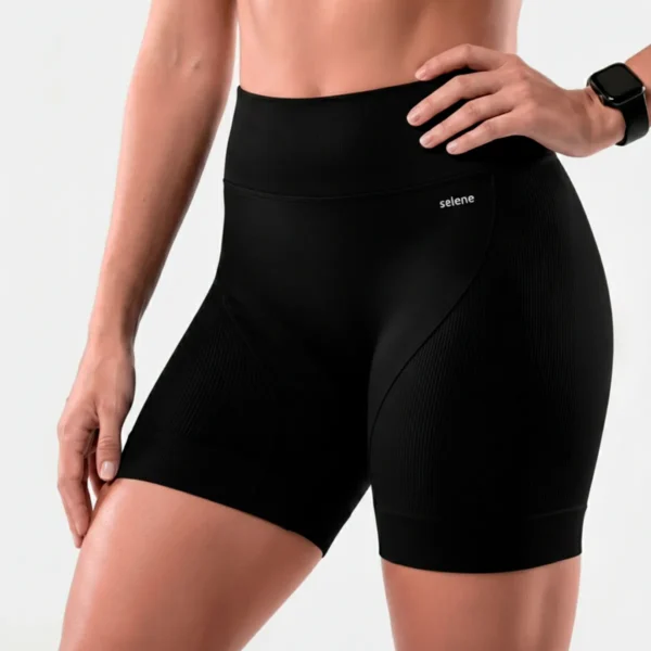 Cód. 80 - Short Selene Sem Costura Bermuda Sem Transparência Academia