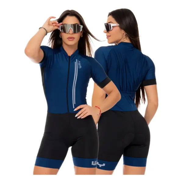 Cód. 109 - Macaquinho Ciclismo Feminino Macacao Forro Gel Roupa Bike